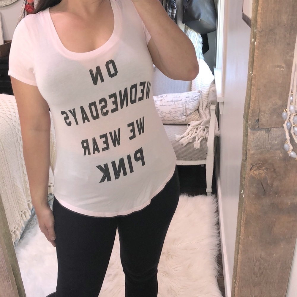 Mean Girls on Wednesday’s we wear pink xsmall top